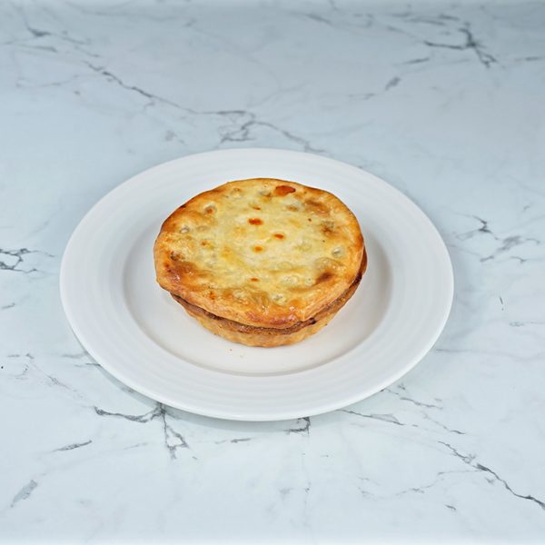 Chicken, Peppers, Peas & Cheese Pie
