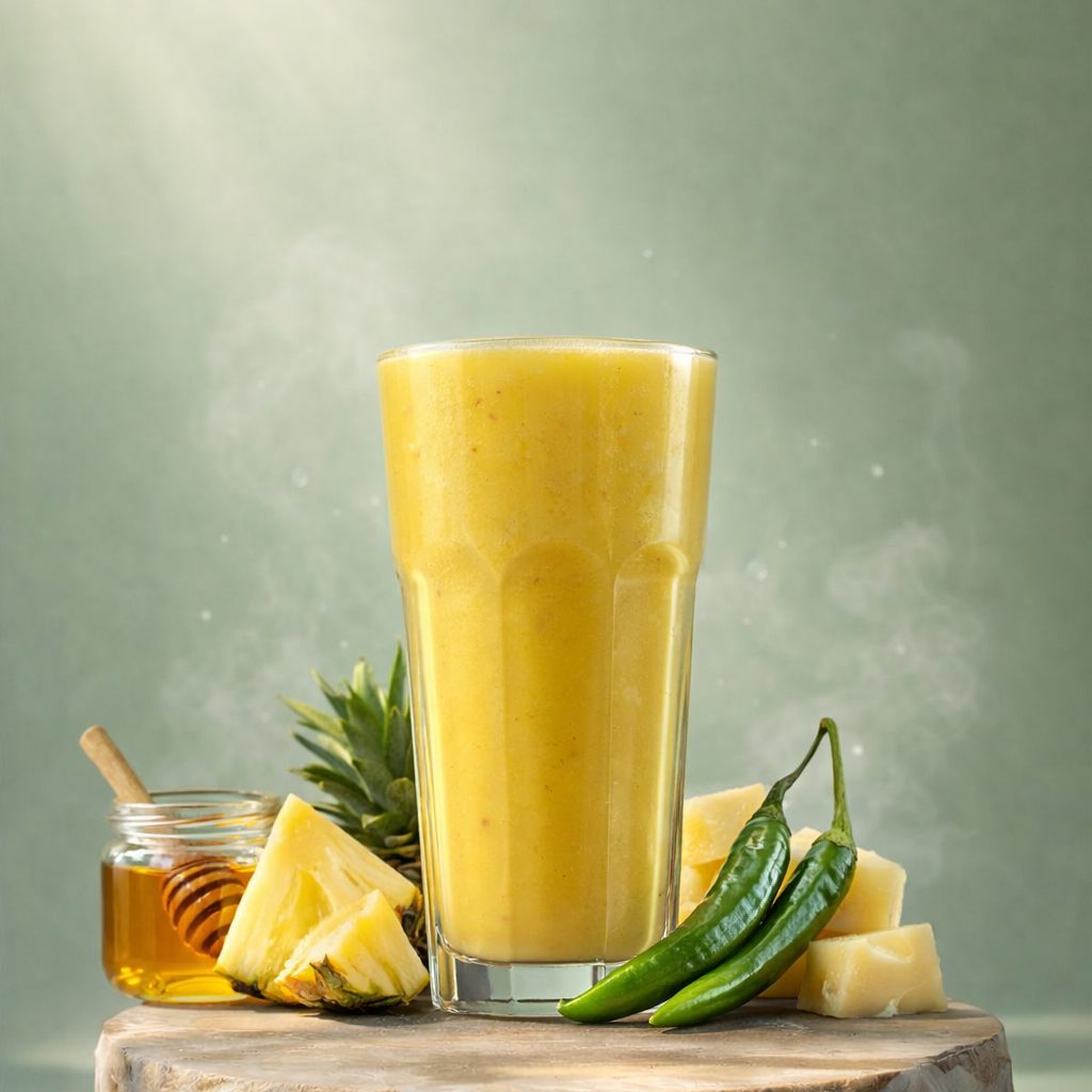 Pineapple, Green Chilly, Honey